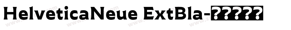 HelveticaNeue ExtBla字体转换